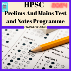 Hpsc Prelims and Mains Tests Series and Notes Program